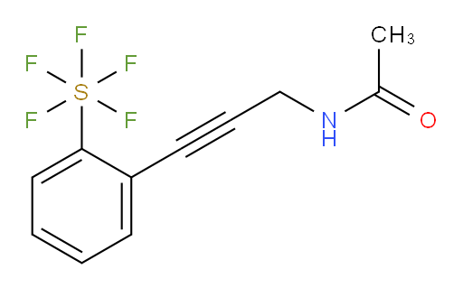 N-(3-(2-(pentafluoromercapto)phenyl)prop-2-yn-1-yl)acetamide