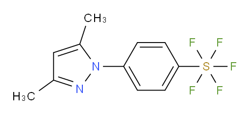 4-(3,5-dimethyl-1H-pyrazol-1-yl)(pentafluoromercapto)benzene