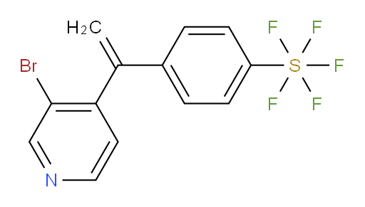 4-(1-(3-bromopyridin-4-yl)vinyl)(pentafluoromercapto)benzene