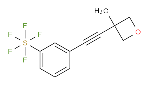 3-((3-methyloxetan-3-yl)ethynyl)(pentafluoromercapto)benzene