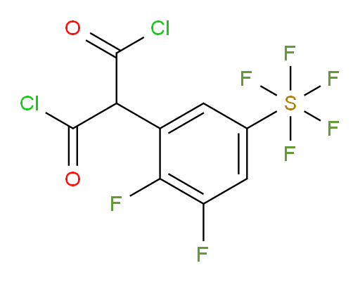 2-(2,3-difluoro-5-(pentafluoromercapto)phenyl)malonyl dichloride