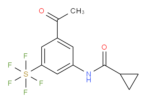 [3-Acetyl-5-[(cyclopropylcarbonyl)amino]phenyl]sulfur pentafluoride