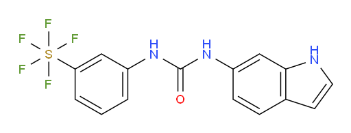 [3-[[(1H-indol-6-ylamino)carbonyl]amino]phenyl]sulfur pentafluoride
