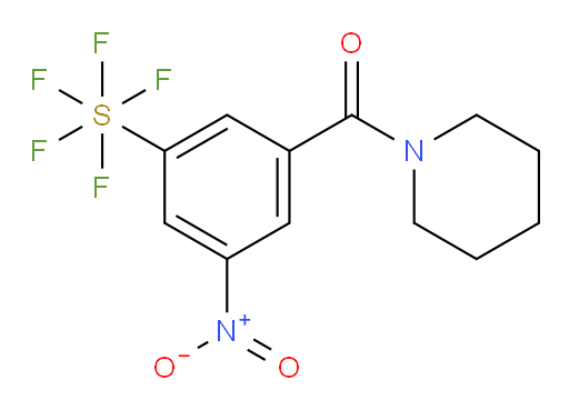 (3-(pentafluoromercapto)-5-nitrophenyl)(piperidin-1-yl)methanone