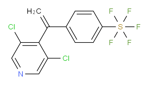 4-(1-(3,5-dichloropyridin-4-yl)vinyl)(pentafluoromercapto)benzene