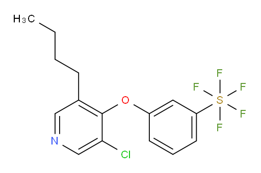 3-((3-butyl-5-chloropyridin-4-yl)oxy)(pentafluoromercapto)benzene