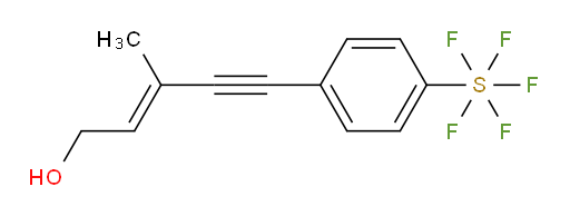 (E)-5-(4-(pentafluoromercapto)phenyl)-3-methylpent-2-en-4-yn-1-ol