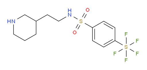 [4-[[[2-(3-piperidinyl)ethyl]amino]sulfonyl]phenyl]sulfur pentafluoride