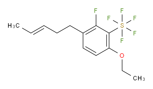 (E)-6-ethoxy-2-fluoro-3-(pent-3-en-1-yl)(pentafluoromercapto)benzene
