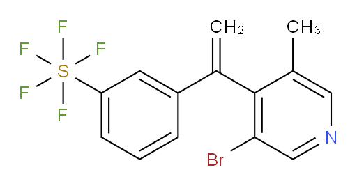 3-(1-(3-bromo-5-methylpyridin-4-yl)vinyl)(pentafluoromercapto)benzene