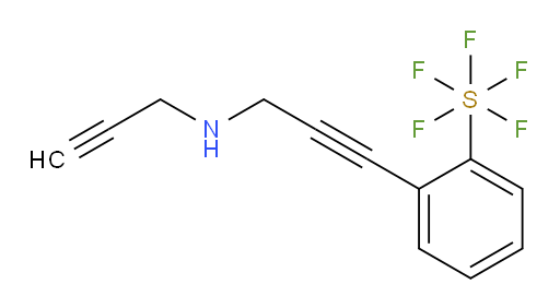 2-(3-(prop-2-yn-1-ylamino)prop-1-yn-1-yl)(pentafluoromercapto)benzene