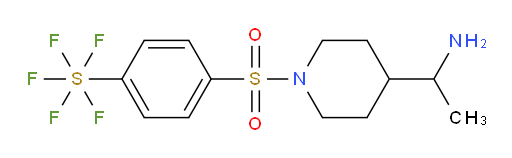 [4-[[4-(1-Aminoethyl)-1-piperidinyl]sulfonyl]phenyl]sulfur pentafluoride