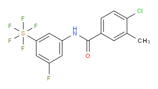 [3-[(4-Chloro-3-methylbenzoyl)amino]-5-fluorophenyl]sulfur pentafluoride