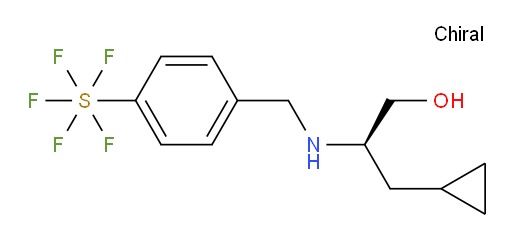 (R)-3-cyclopropyl-2-((4-(pentafluoromercapto)benzyl)amino)propan-1-ol