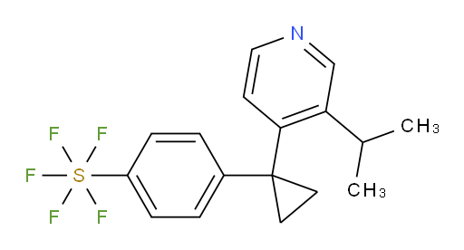 4-(1-(3-isopropylpyridin-4-yl)cyclopropyl)(pentafluoromercapto)benzene