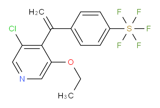 4-(1-(3-chloro-5-ethoxypyridin-4-yl)vinyl)(pentafluoromercapto)benzene