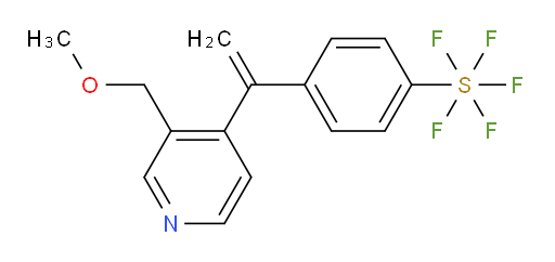 4-(1-(3-(methoxymethyl)pyridin-4-yl)vinyl)(pentafluoromercapto)benzene