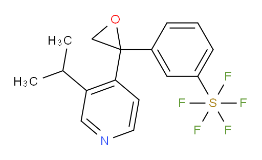3-(2-(3-isopropylpyridin-4-yl)oxiran-2-yl)(pentafluoromercapto)benzene