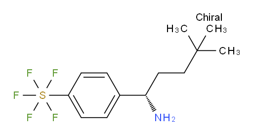 [4-[(1S)-1-Amino-4,4-dimethylpentyl]phenyl]sulfur pentafluoride