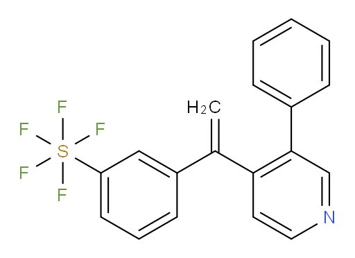 3-(1-(3-phenylpyridin-4-yl)vinyl)(pentafluoromercapto)benzene