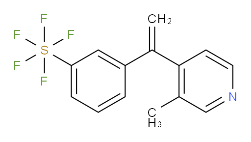 3-(1-(3-methylpyridin-4-yl)vinyl)(pentafluoromercapto)benzene