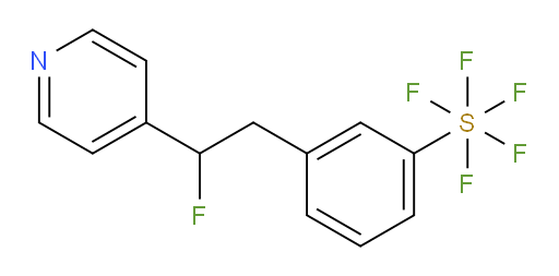 3-(2-fluoro-2-(pyridin-4-yl)ethyl)(pentafluoromercapto)benzene