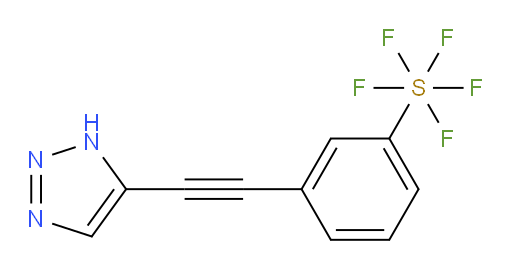 3-((1H-1,2,3-triazol-5-yl)ethynyl)(pentafluoromercapto)benzene
