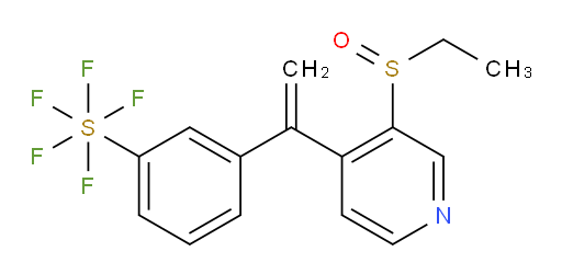 3-(1-(3-(ethylsulfinyl)pyridin-4-yl)vinyl)(pentafluoromercapto)benzene