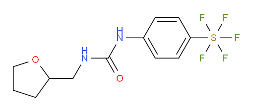 1-(4-(pentafluoromercapto)phenyl)-3-((tetrahydrofuran-2-yl)methyl)urea