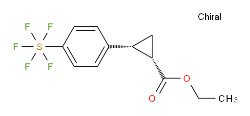 (1S,2R)-ethyl 2-(4-(pentafluoromercapto)phenyl)cyclopropanecarboxylate