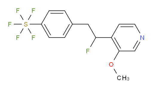 4-(2-fluoro-2-(3-methoxypyridin-4-yl)ethyl)(pentafluoromercapto)benzene