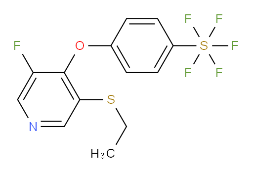 4-((3-(ethylthio)-5-fluoropyridin-4-yl)oxy)(pentafluoromercapto)benzene