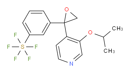 3-(2-(3-isopropoxypyridin-4-yl)oxiran-2-yl)(pentafluoromercapto)benzene
