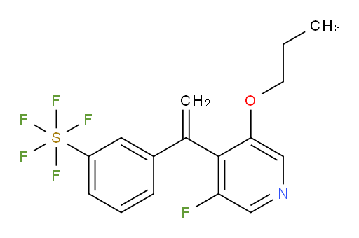 3-(1-(3-fluoro-5-propoxypyridin-4-yl)vinyl)(pentafluoromercapto)benzene