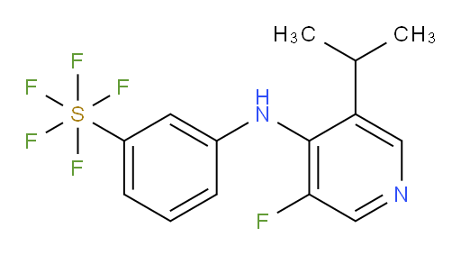 3-((3-fluoro-5-isopropylpyridin-4-yl)amino)(pentafluoromercapto)benzene