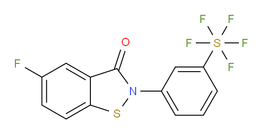 [3-(5-fluoro-4-oxo-1,2-benzisothiazol-2(3H)-yl)phenyl]sulfur pentafluoride