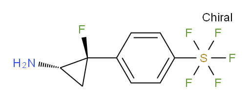 4-((1R,2S)-rel-2-amino-1-fluorocyclopropyl)phenylsulfur pentafluoride