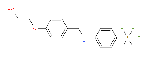 2-(4-(((4-(pentafluoromercapto)phenyl)amino)methyl)phenoxy)ethanol