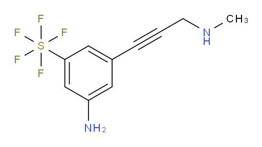 [3-Amino-5-[3-(methylamino)-1-propyn-1-yl]phenyl]sulfur pentafluoride
