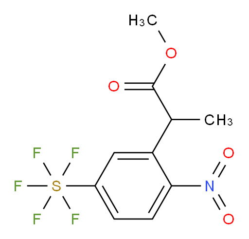 [3-(2-methoxy-1-methyl-2-oxoethyl)-4-nitrophenyl]sulfur pentafluoride