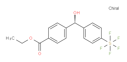 (S)-ethyl 4-(hydroxy(4-(pentafluoromercapto)phenyl)methyl)benzoate