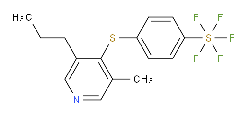 4-((3-methyl-5-propylpyridin-4-yl)thio)(pentafluoromercapto)benzene