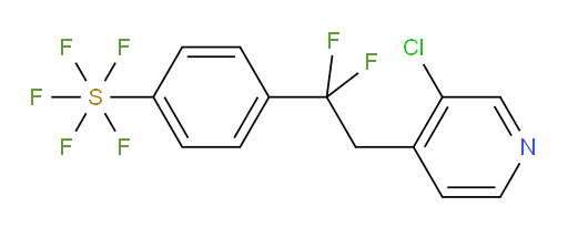 4-(2-(3-chloropyridin-4-yl)-1,1-difluoroethyl)(pentafluoromercapto)benzene
