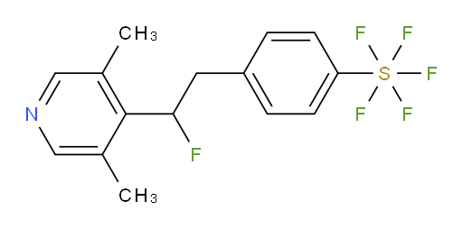 4-(2-(3,5-dimethylpyridin-4-yl)-2-fluoroethyl)(pentafluoromercapto)benzene