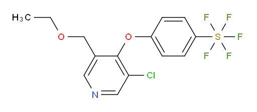 4-((3-chloro-5-(ethoxymethyl)pyridin-4-yl)oxy)(pentafluoromercapto)benzene