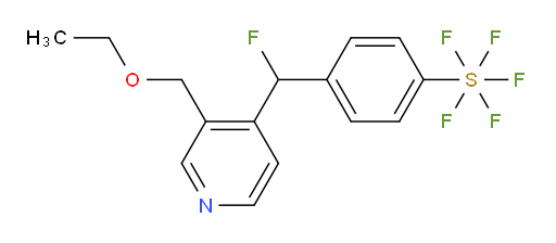 4-((3-(ethoxymethyl)pyridin-4-yl)fluoromethyl)(pentafluoromercapto)benzene