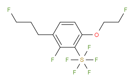 2-fluoro-6-(2-fluoroethoxy)-3-(3-fluoropropyl)(pentafluoromercapto)benzene