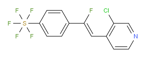 (Z)-4-(2-(3-chloropyridin-4-yl)-1-fluorovinyl)(pentafluoromercapto)benzene