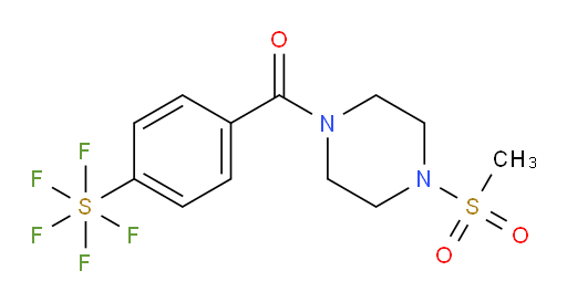 (4-(pentafluoromercapto)phenyl)(4-(methylsulfonyl)piperazin-1-yl)methanone