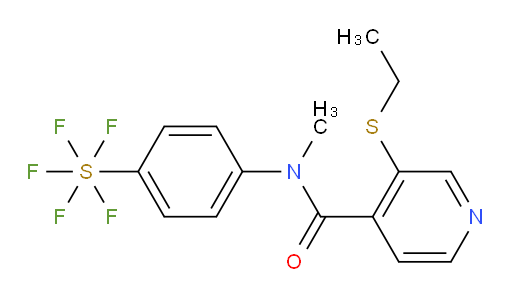 [4-[[[3-(Ethylthio)-4-pyridinyl]carbonyl]methylamino]phenyl]sulfur pentafluoride